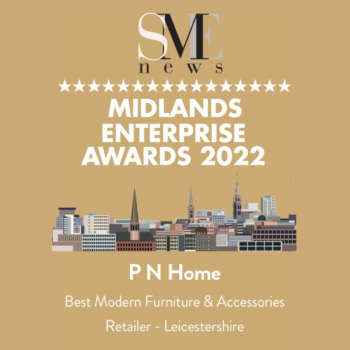 PN Home are awarded ‘Best Modern Furniture & Accessories Retailer – Leicestershire 2022’!