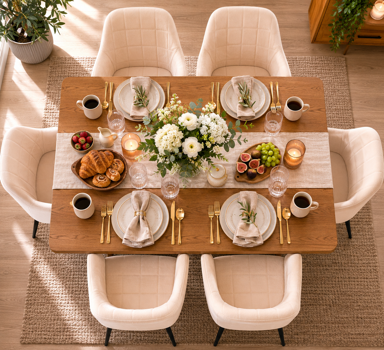 6 Seater Dining Sets UK | Table & Chairs – PN Home