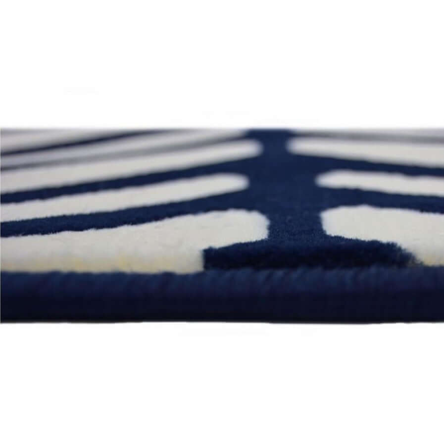 Maestro Herringbone Blue Rug - PN Home