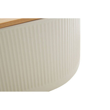 Geome Cream Bread Bin In Stoneware - PN Home