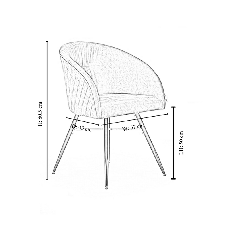 Vittorio Rocco LUX 5PCs Dining Set includes an Oak Dining Table and Set of 4 Dining Chairs