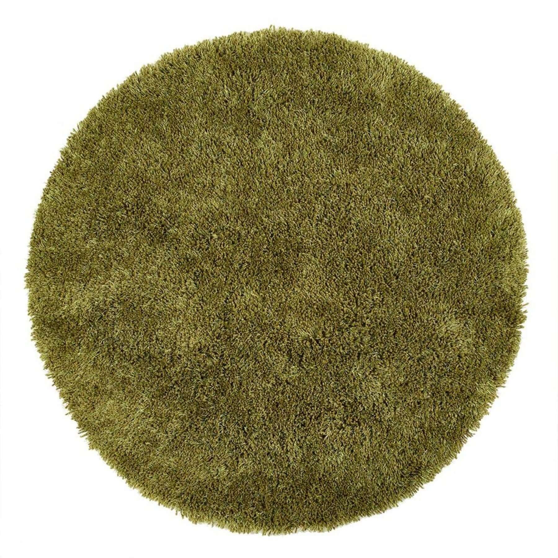 Chicago Olive Green Shaggy Rug - PN Home