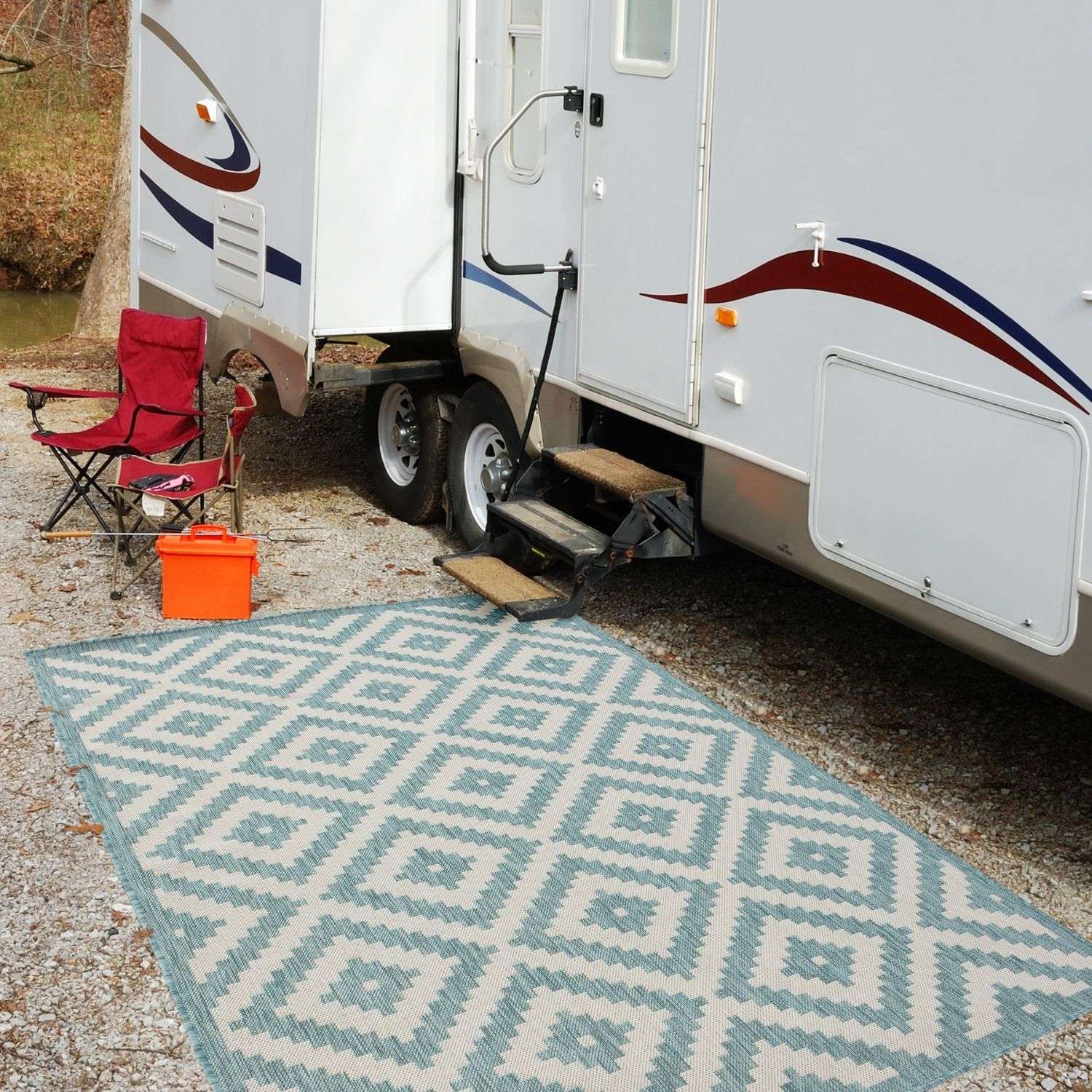 Ecology Outdoor Rug Aqua | 100AQ - PN Home