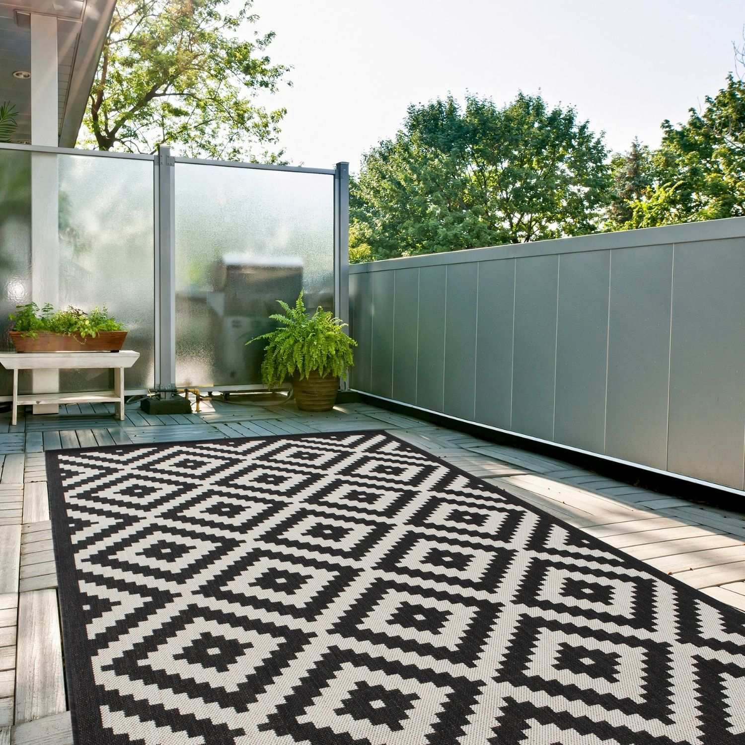 Ecology Outdoor Rug Black | 100bl - PN Home