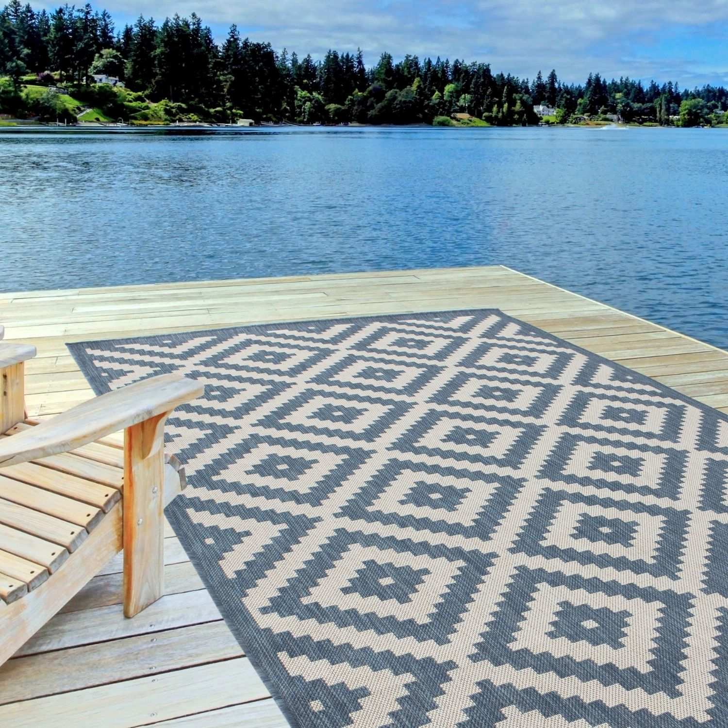 Ecology Outdoor Rug Blue | 100blu - PN Home