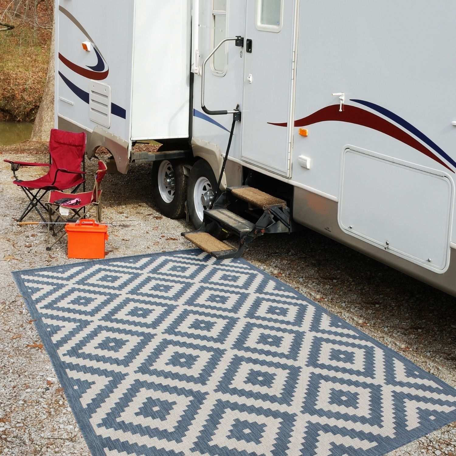 Ecology Outdoor Rug Blue | 100blu - PN Home