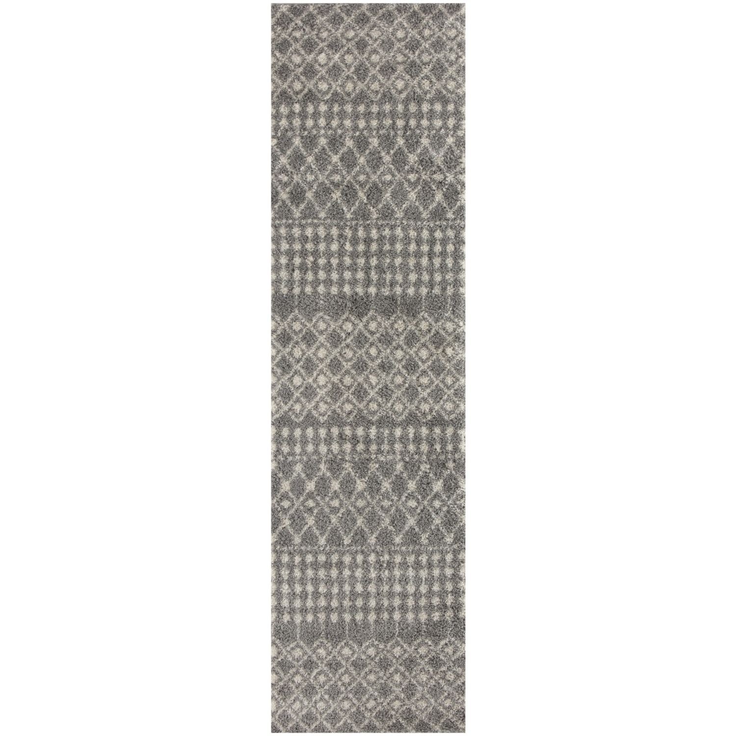Moroccan Grey Shaggy Rug | 1010 - PN Home