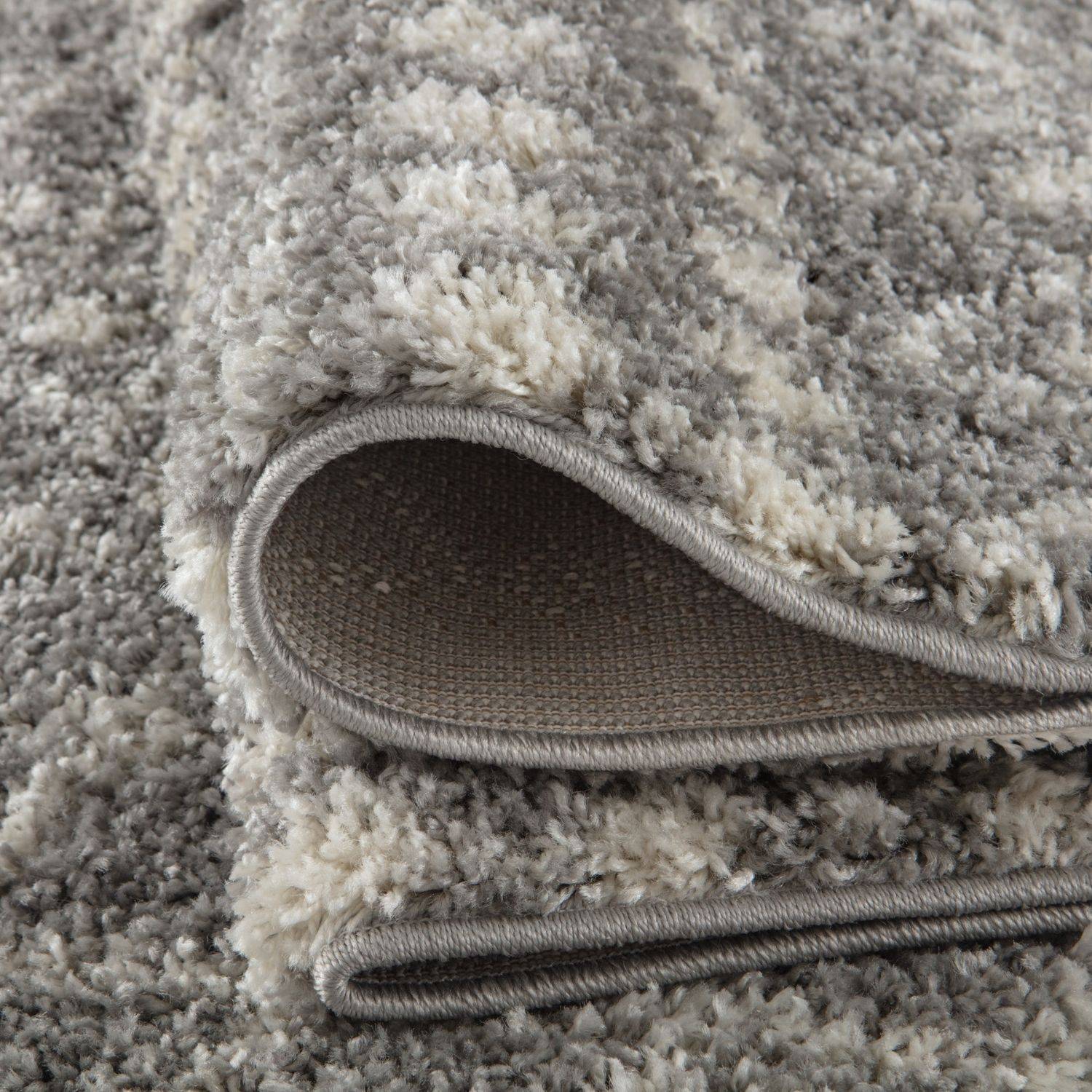 Moroccan Grey Shaggy Rug | 1010 - PN Home