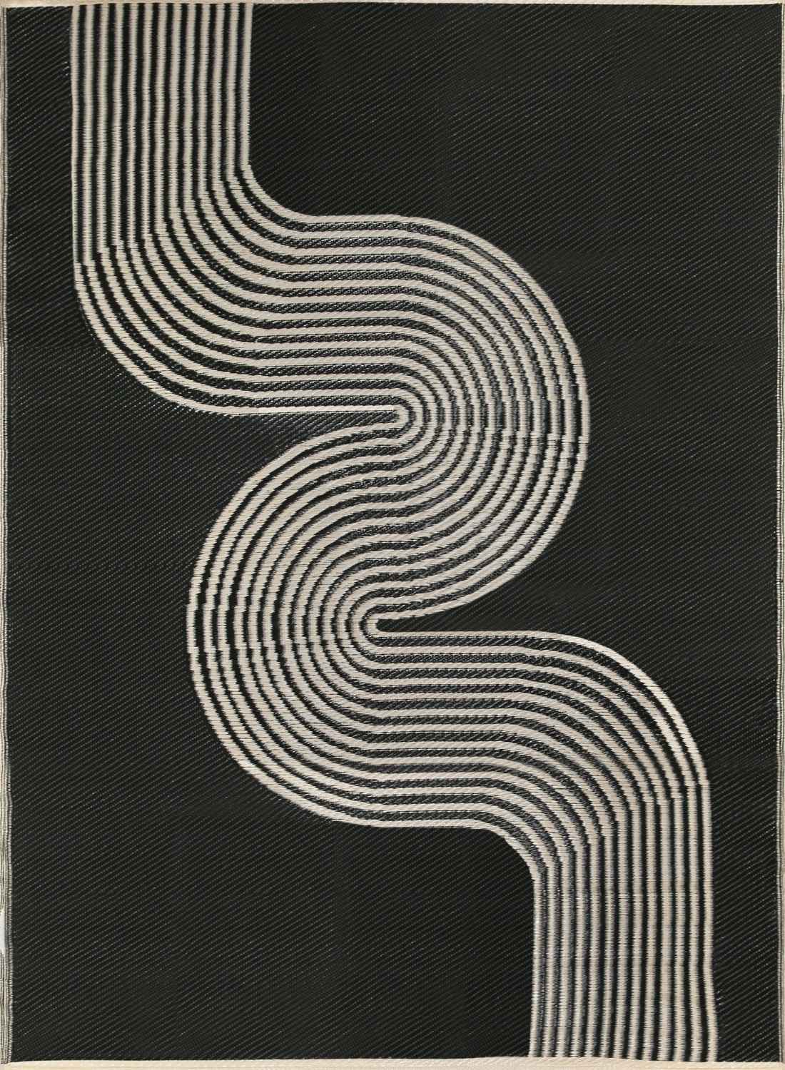 Urban Outdoor Rug Black & Beige | 1010 - PN Home