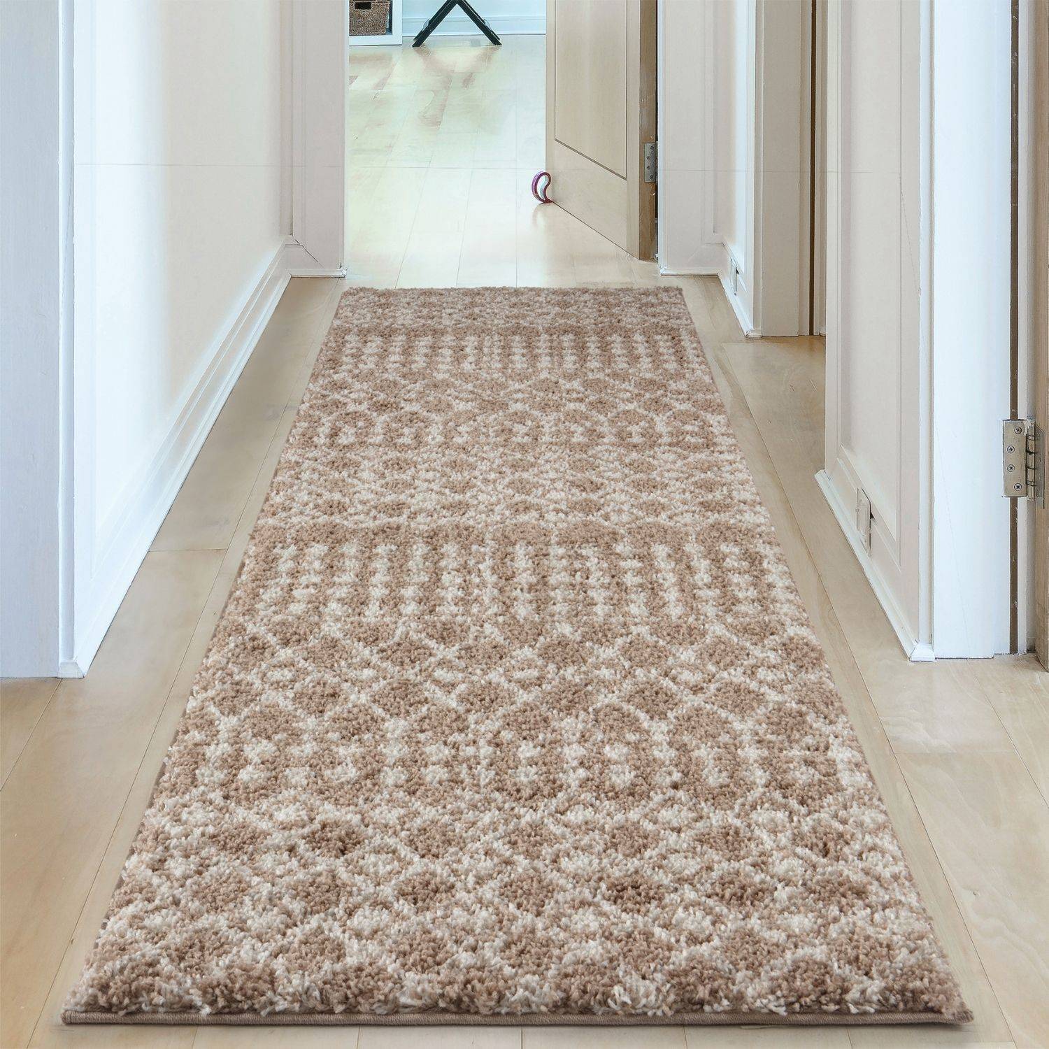 Moroccan Beige Shaggy Rug | 1020 - PN Home