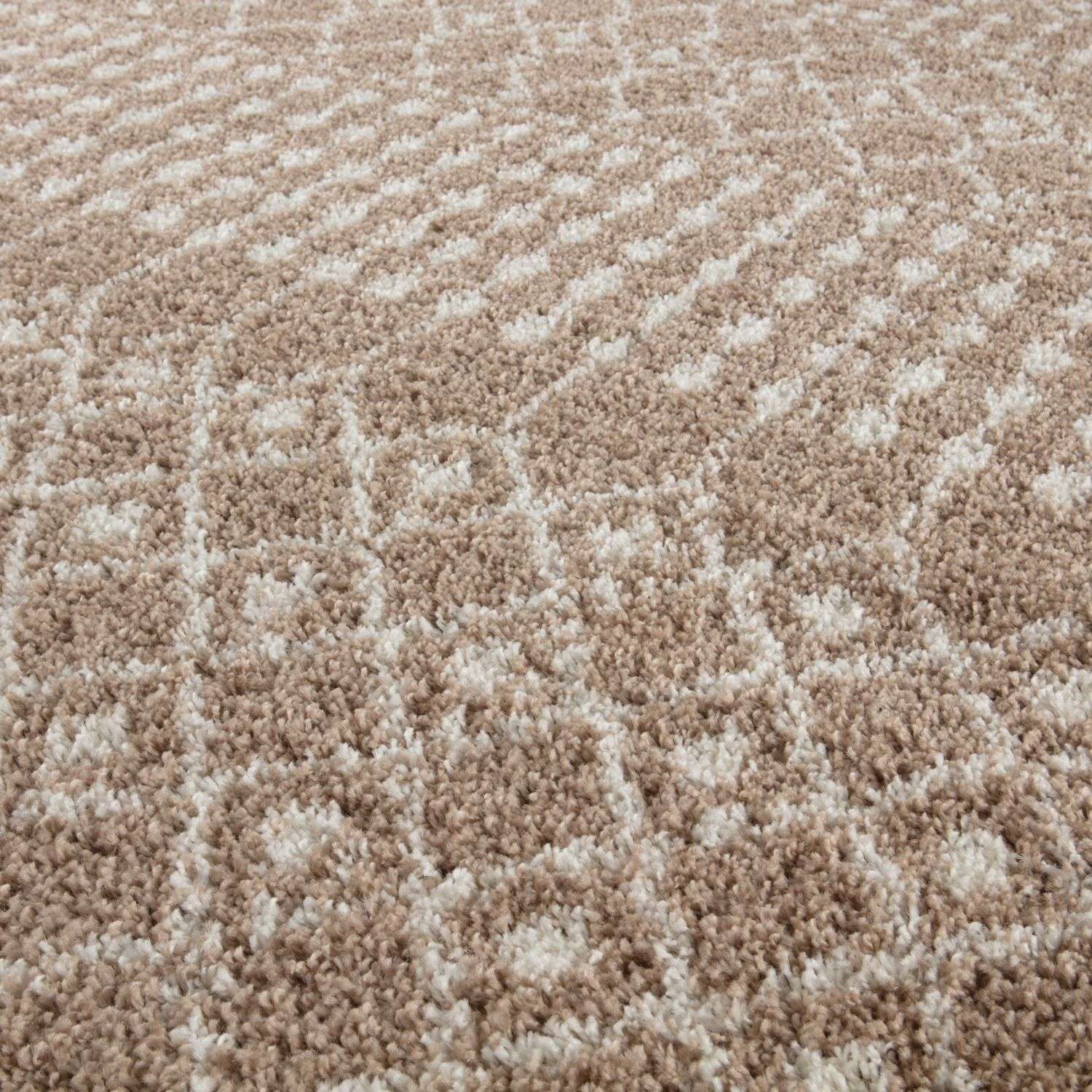 Moroccan Beige Shaggy Rug | 1020 - PN Home