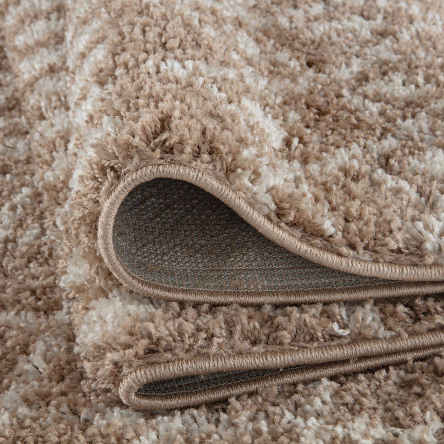 Moroccan Beige Shaggy Rug | 1020 - PN Home