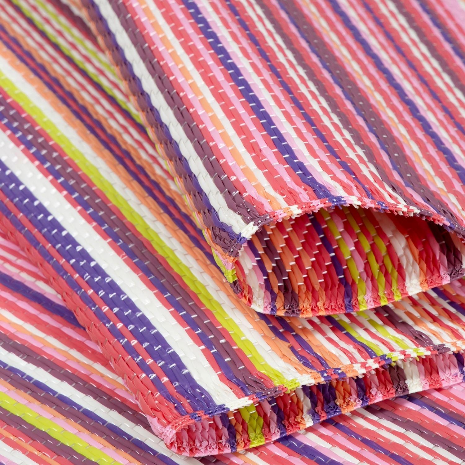 Rainbow Outdoor Rug Pink | 1020 - PN Home