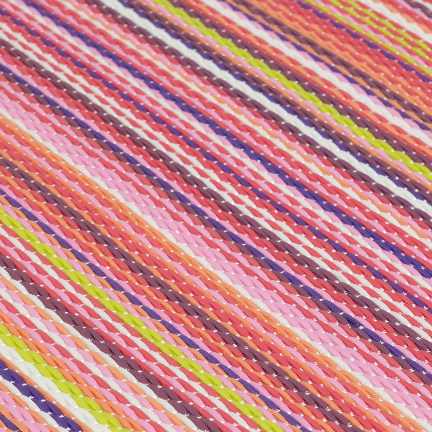 Rainbow Outdoor Rug Pink | 1020