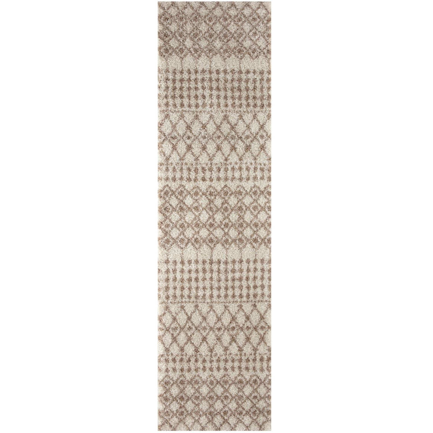 Moroccan Ivory Beige Shaggy Rug | 1030 - PN Home