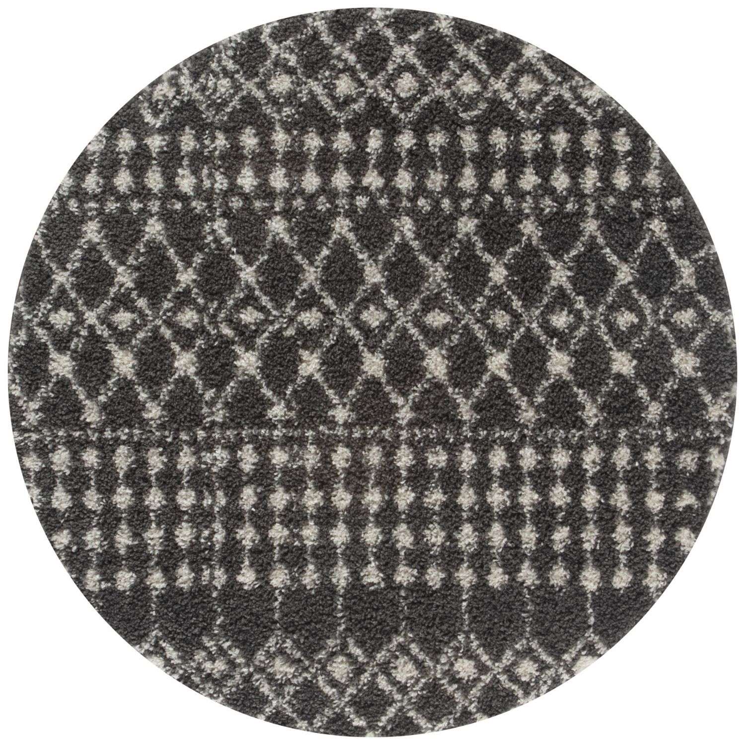 Moroccan Dark Grey Shaggy Rug | 1040 - PN Home