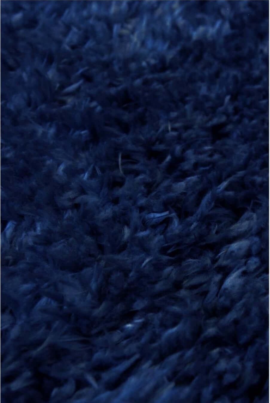 Lagom Navy Shaggy Rug - PN Home