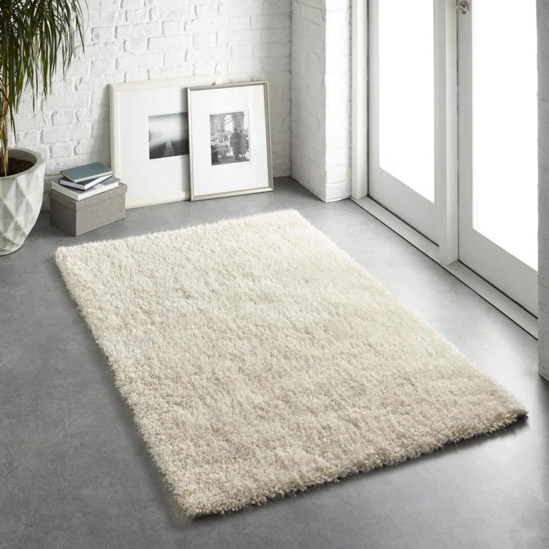 Chicago Cream Shaggy Rug - PN Home