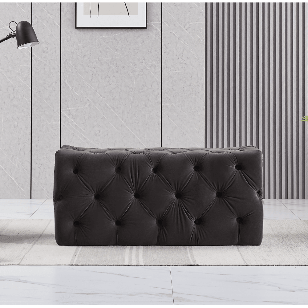 Melia Velvet Ottoman Bench
