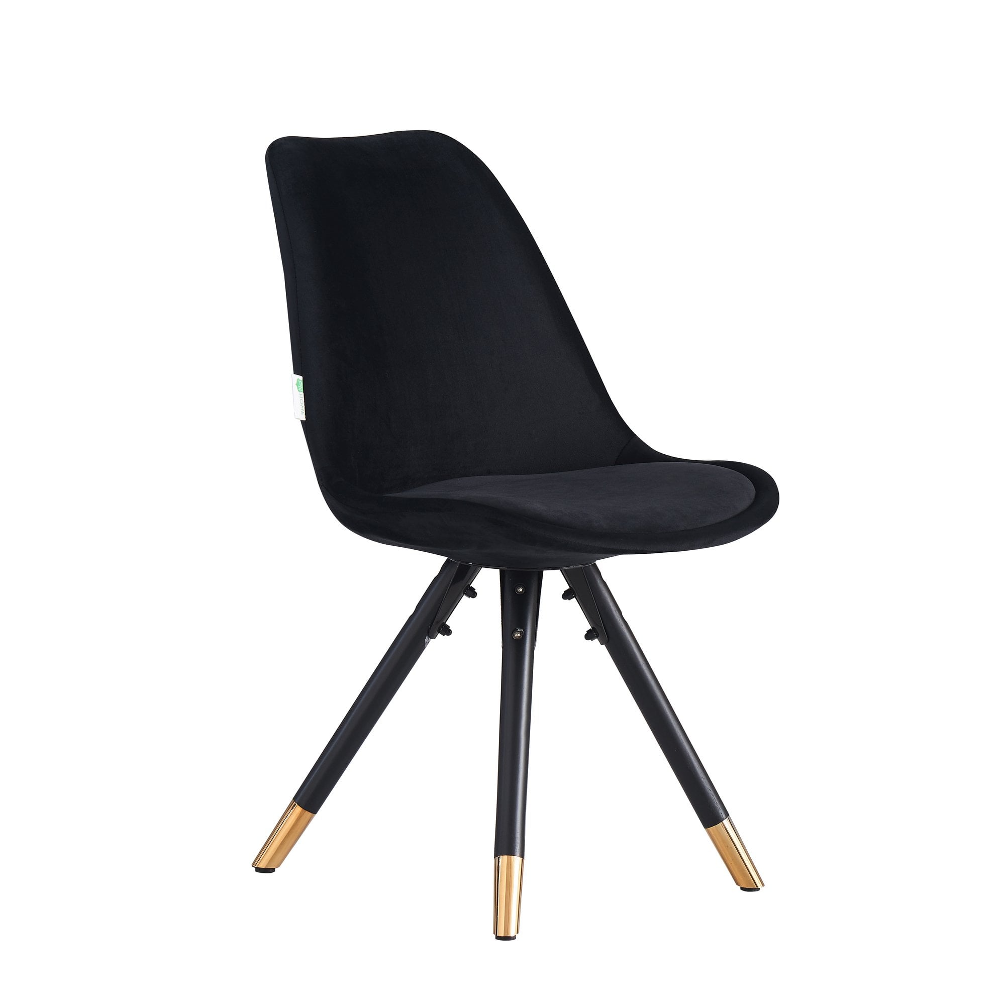 Sofia Velvet Dining Chair with Metal Legs - Retro Scandinavian Style - PN Home