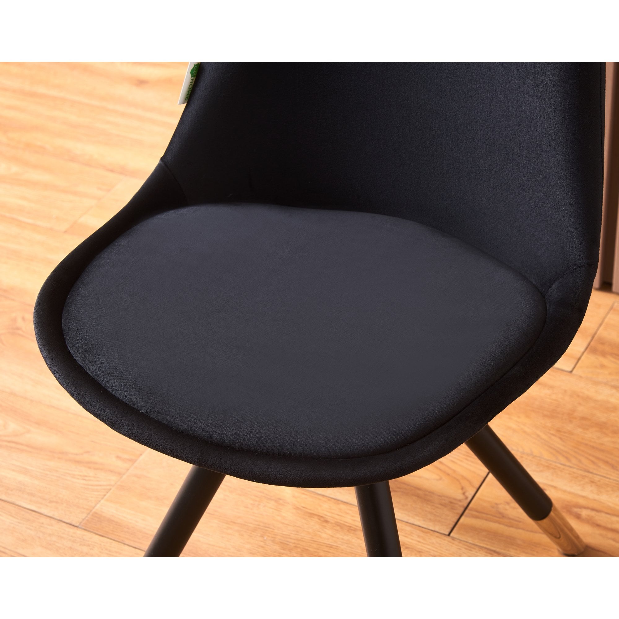 Sofia Velvet Dining Chair with Metal Legs - Retro Scandinavian Style - PN Home