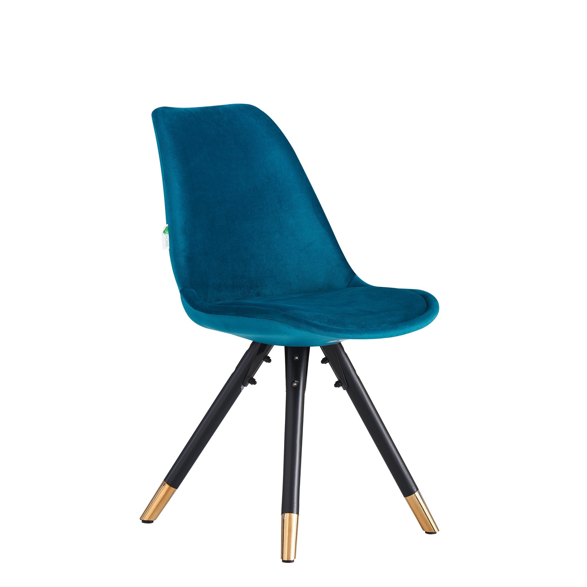 Sofia Velvet Dining Chair with Metal Legs - Retro Scandinavian Style - PN Home