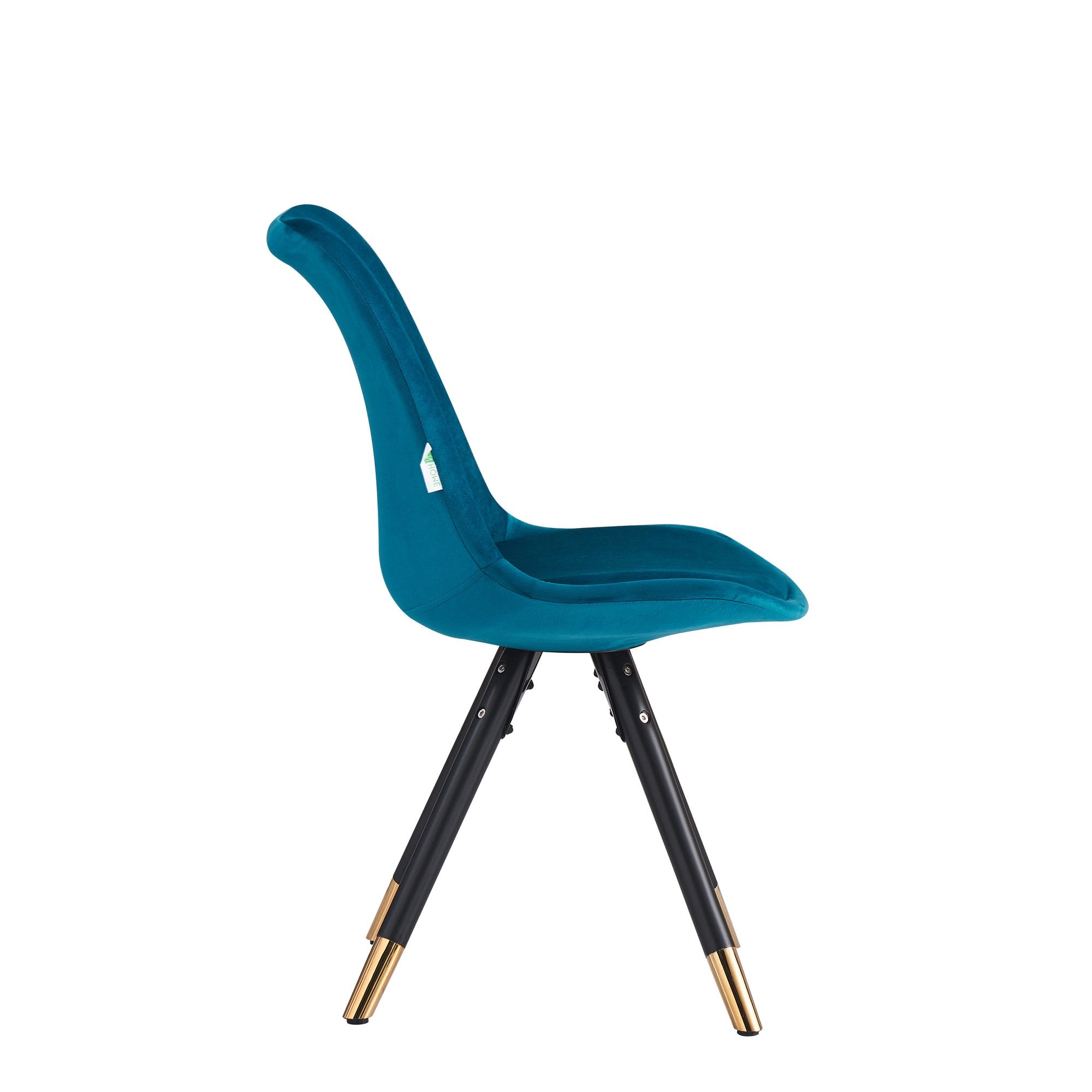 Sofia Velvet Dining Chair with Metal Legs - Retro Scandinavian Style - PN Home