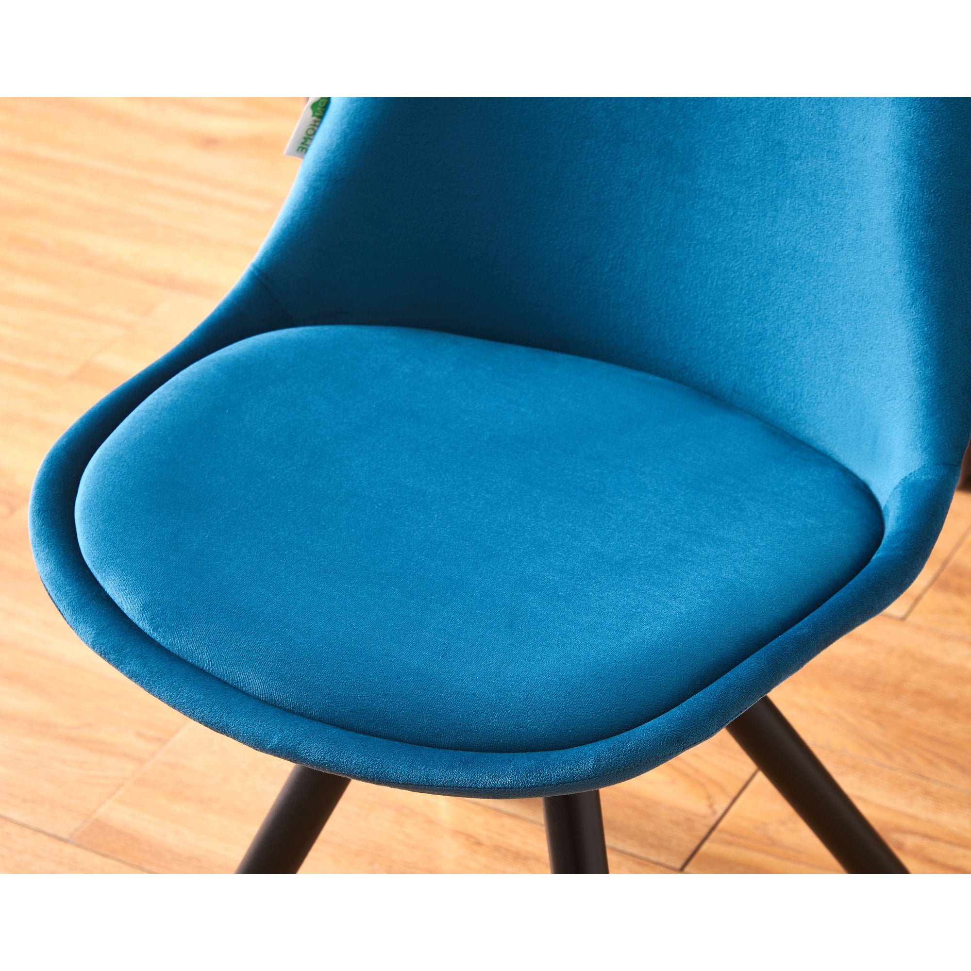 Sofia Velvet Dining Chair with Metal Legs - Retro Scandinavian Style - PN Home