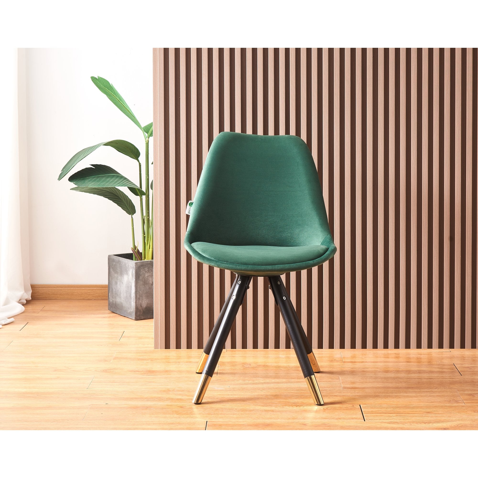 Sofia Velvet Dining Chair with Metal Legs - Retro Scandinavian Style - PN Home