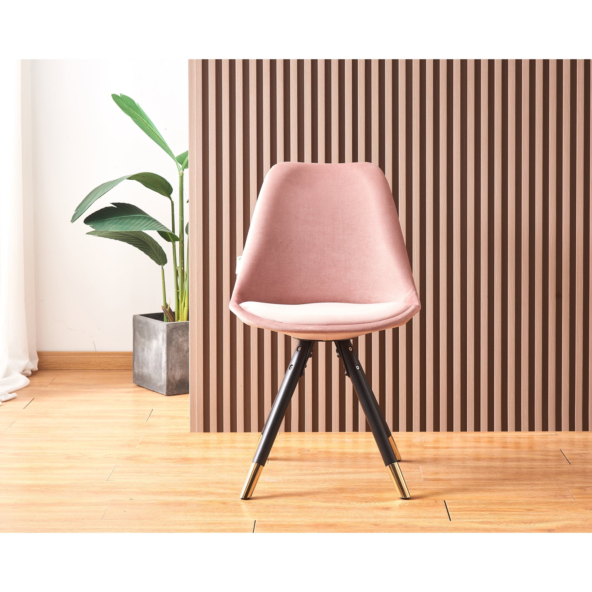 Sofia Velvet Dining Chair with Metal Legs - Retro Scandinavian Style - PN Home