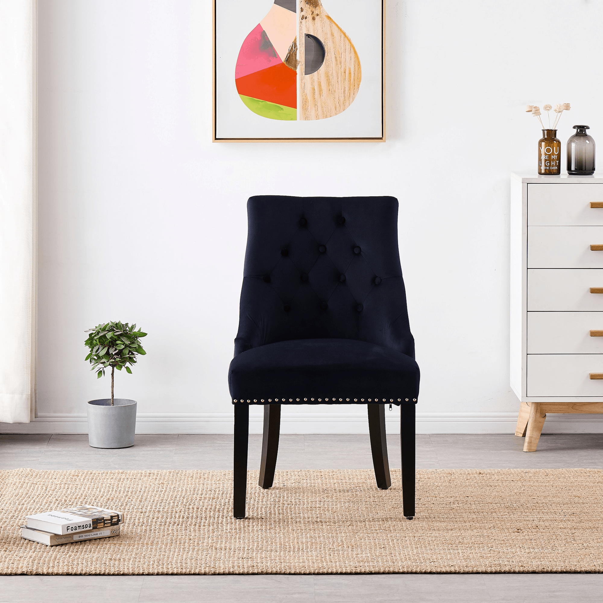 velvet Windsor dining chair UK