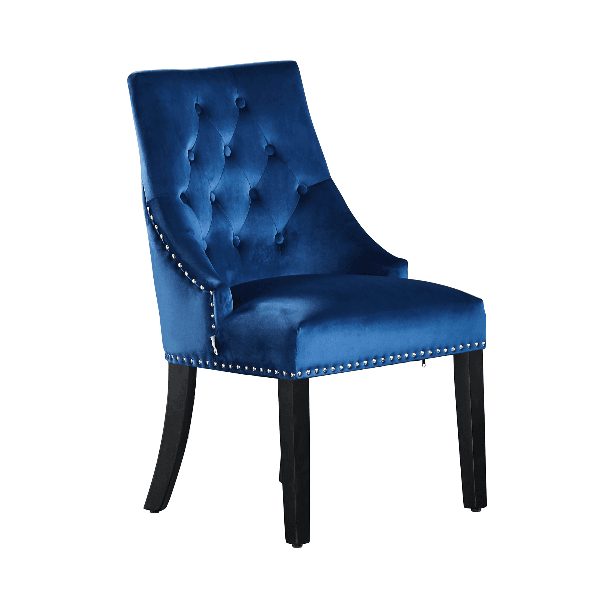 tufted velvet Windsor chair