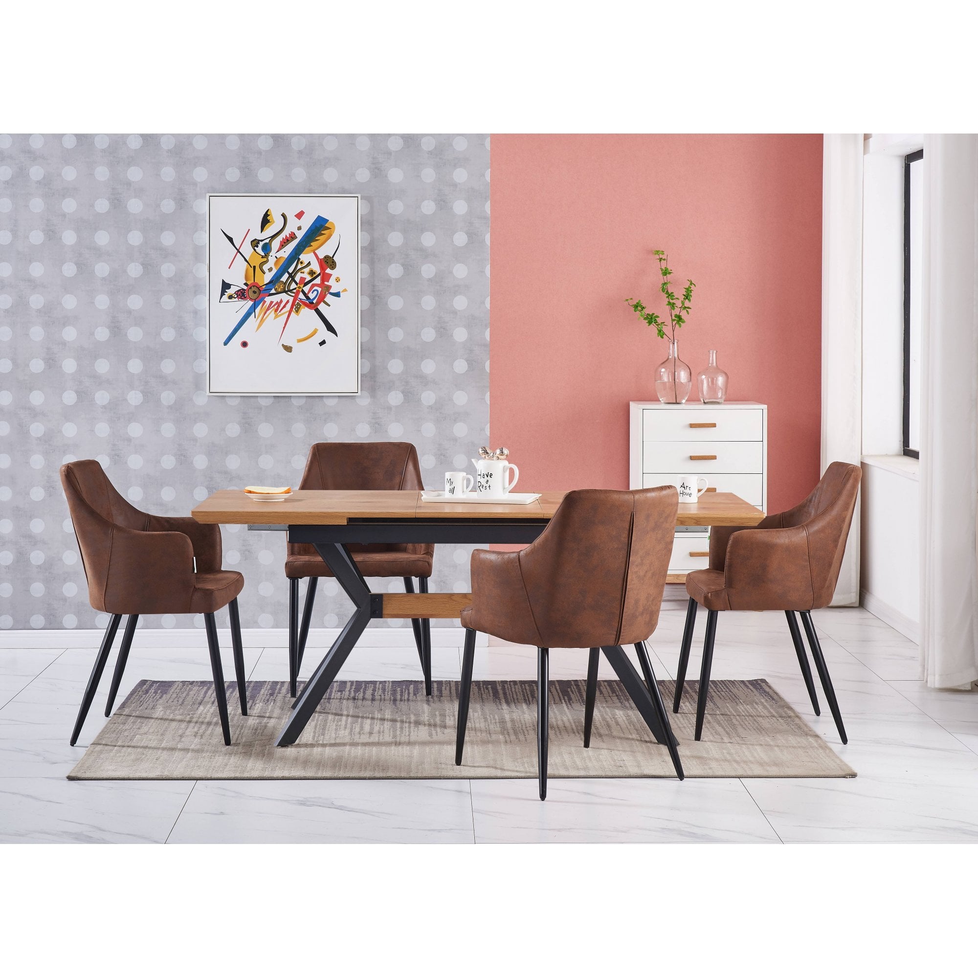 Zarah LUX faux leather chair - PN Home