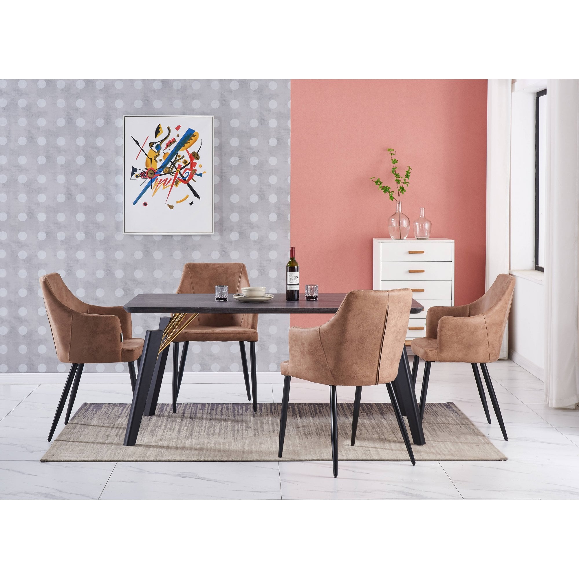 Zarah LUX faux leather chair - PN Home