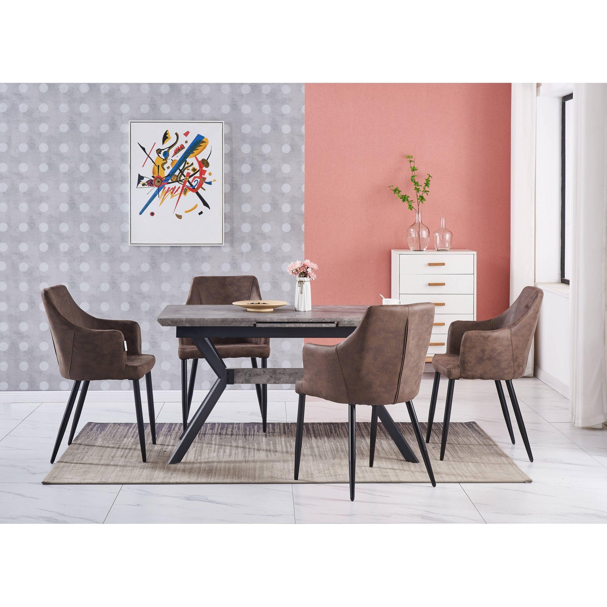 Zarah LUX faux leather chair - PN Home