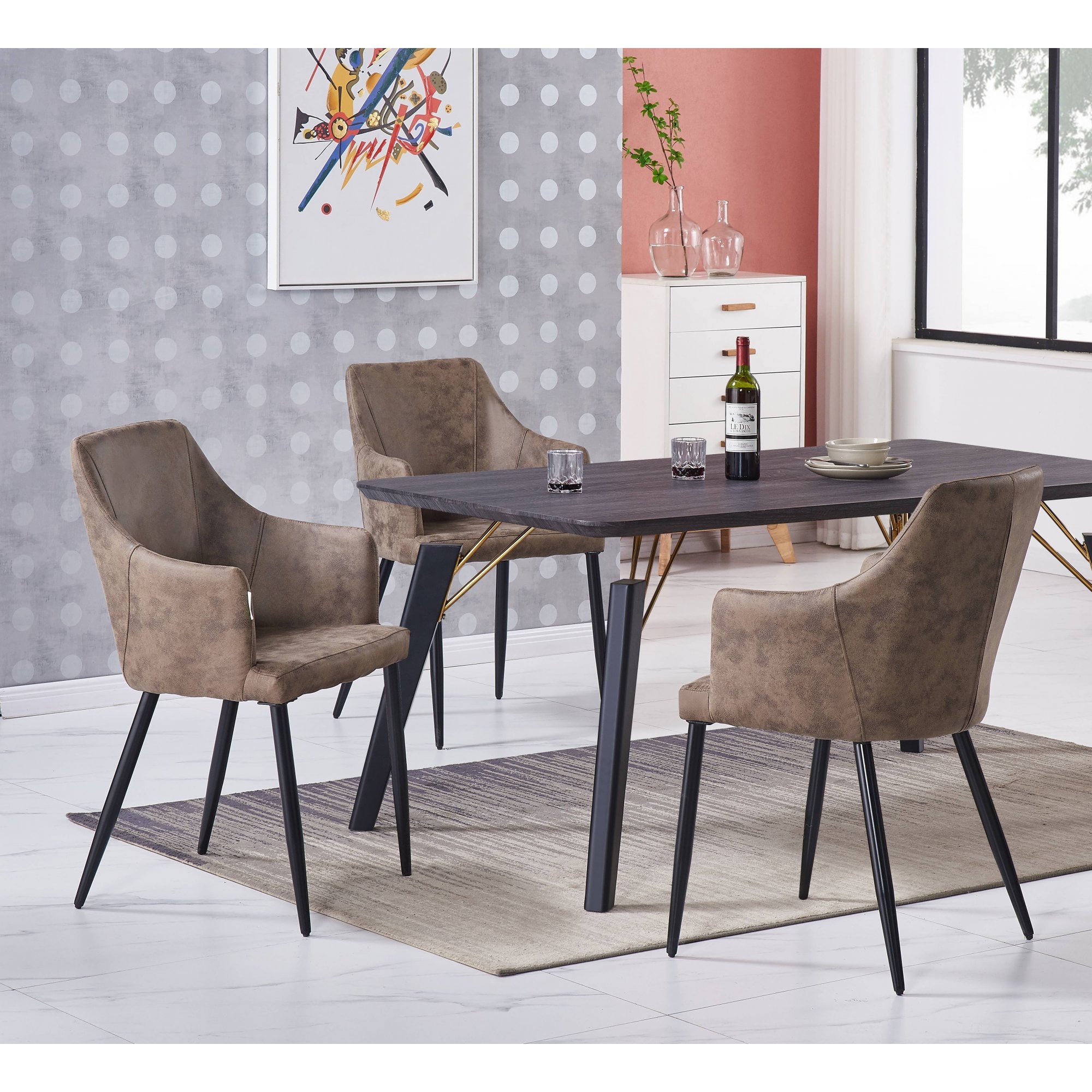 Zarah LUX faux leather chair - PN Home