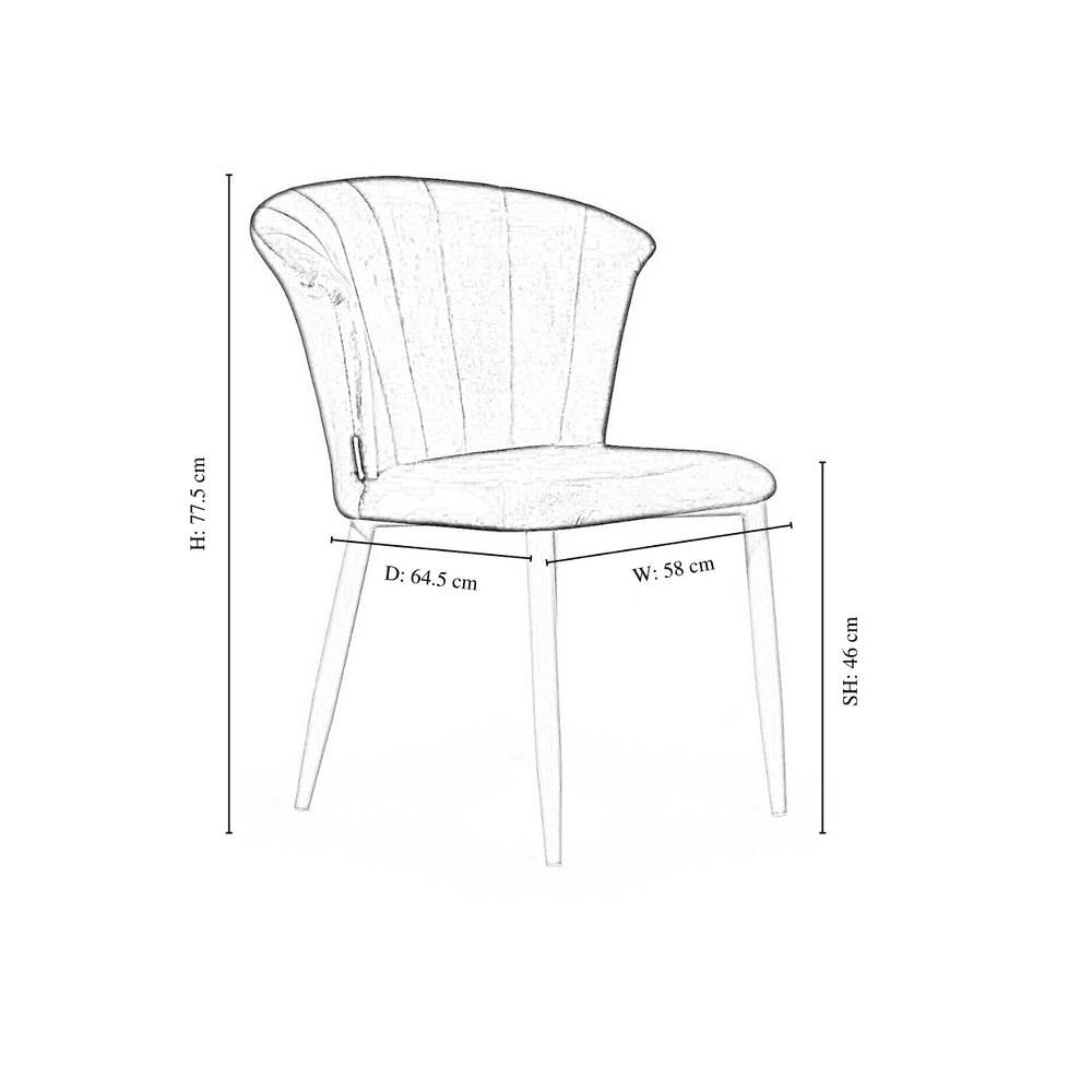Elsa Velvet Dining Chair