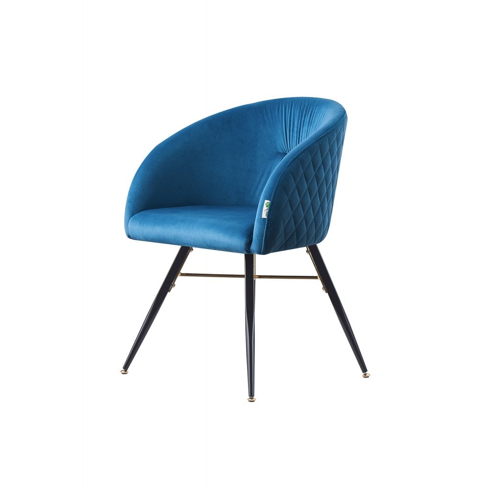 Vittorio LUX Velvet Dining Chair with Metal Legs - Perfect for Dining Room Living Room - PN Home