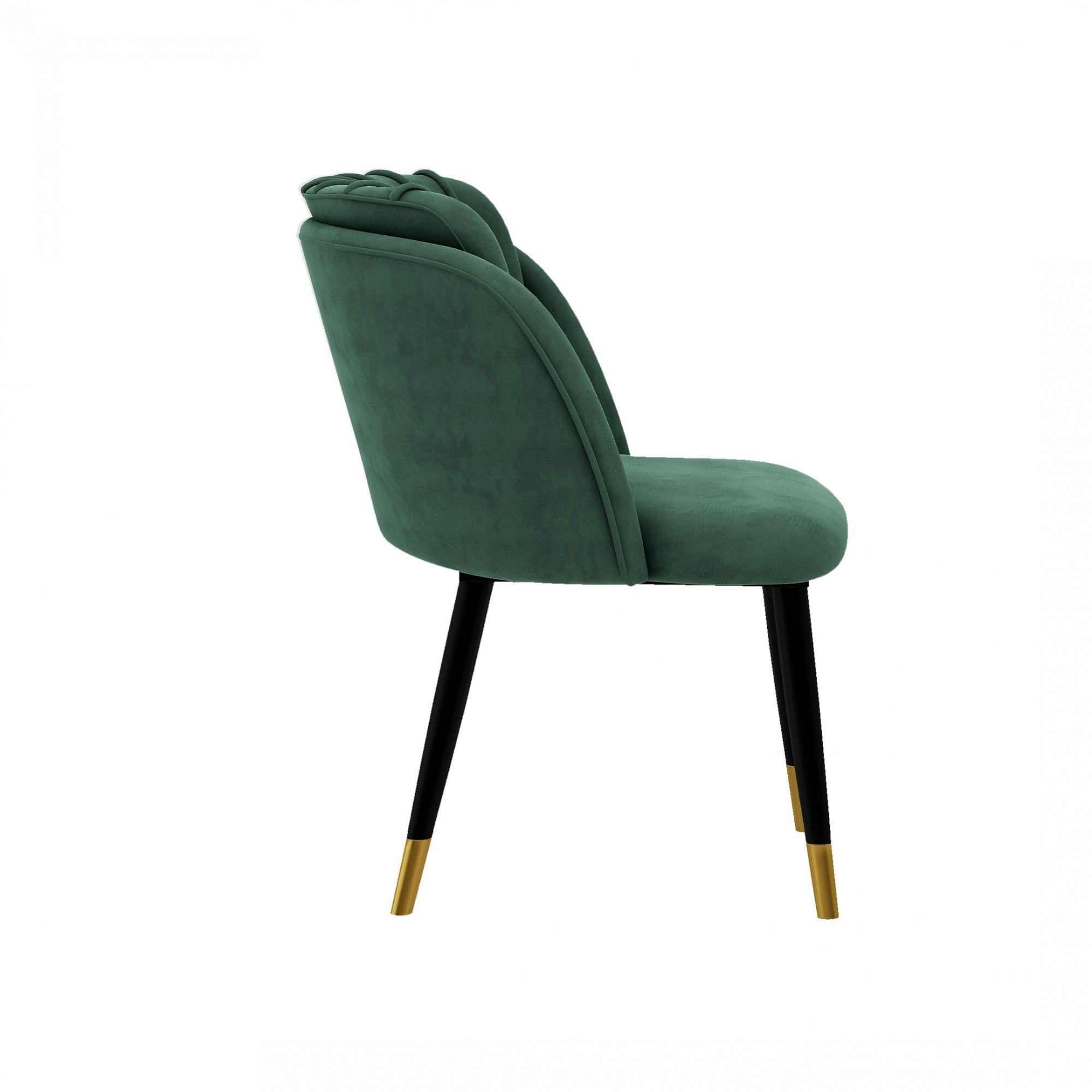 Milano Duke LUX Dining Set | a Oak Dining Table & 6 Dining Chairs with Gold End Caps