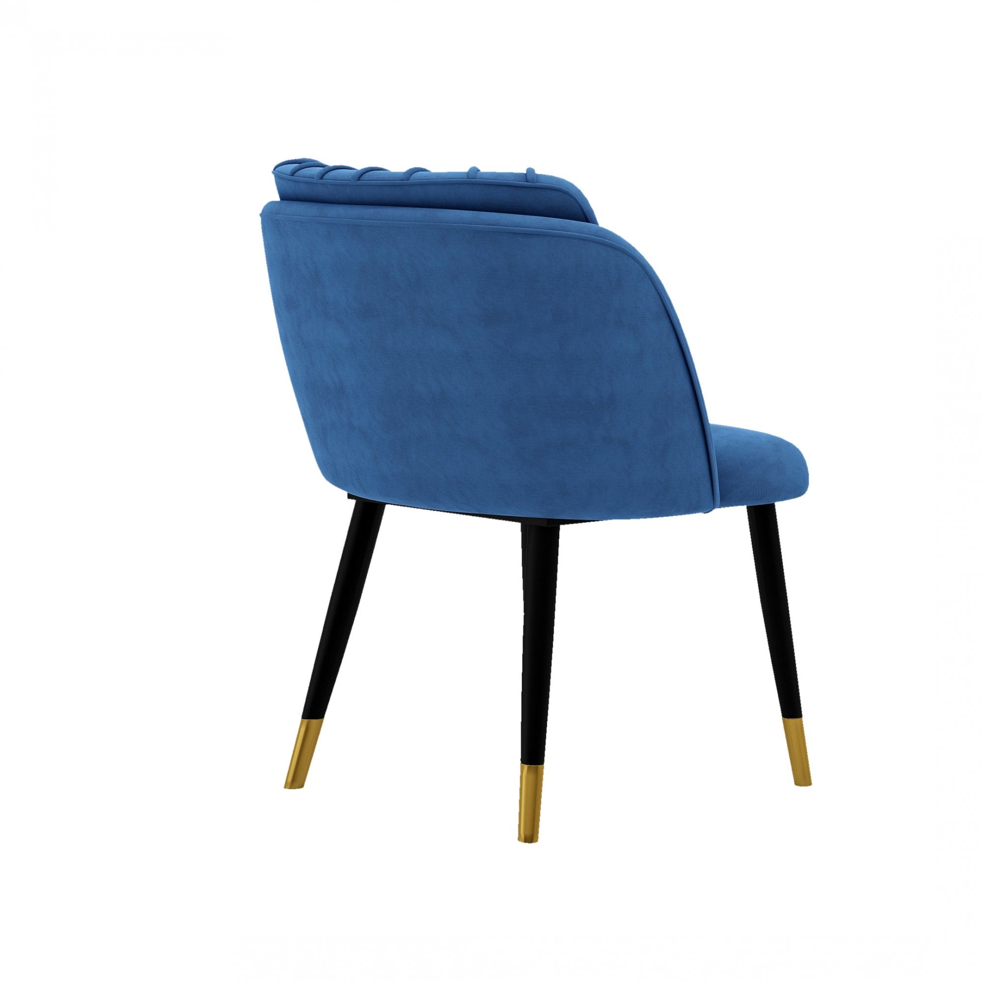 Milano Duke LUX Dining Set | a Oak Dining Table & 6 Dining Chairs with Gold End Caps