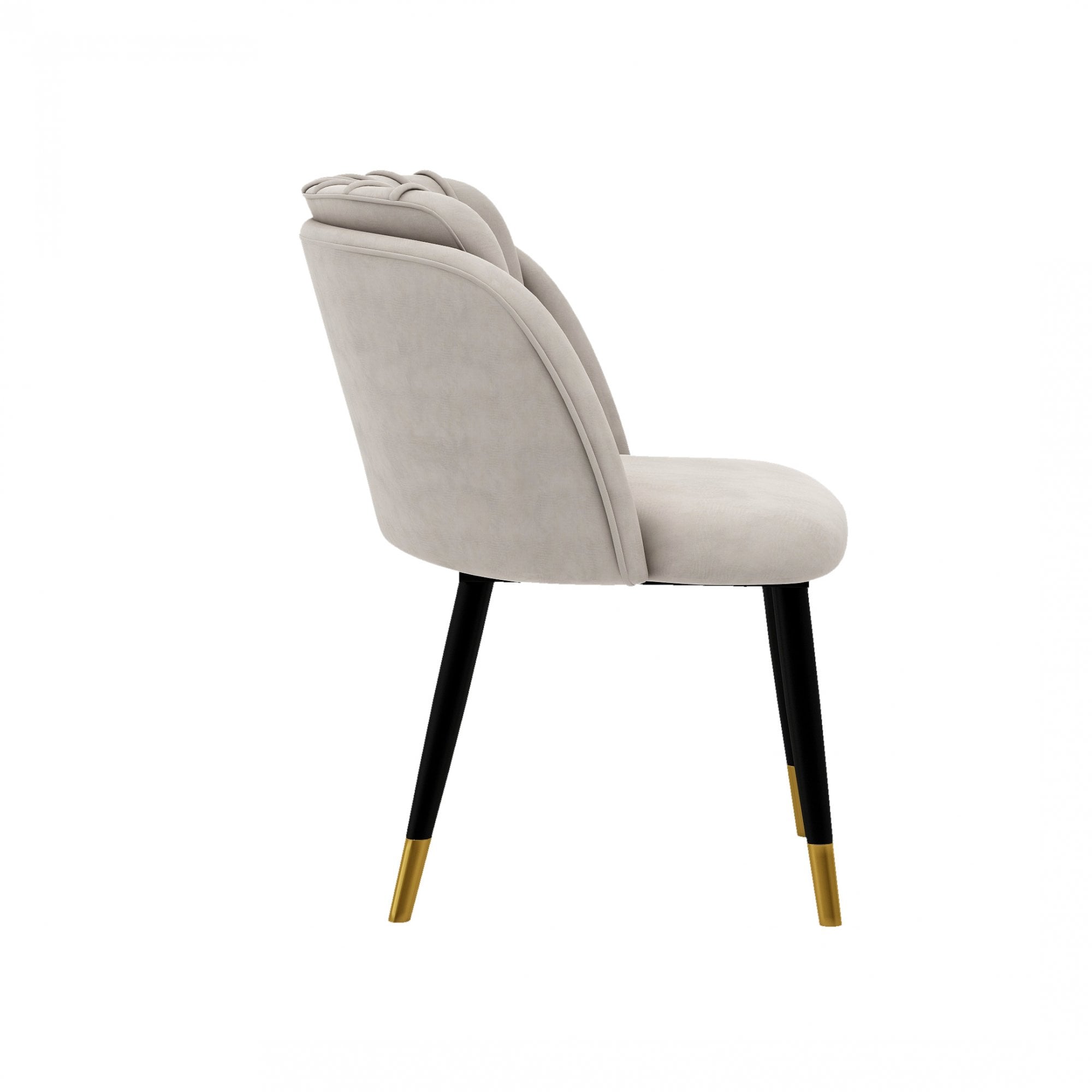 Milano Duke LUX Dining Set | a Oak Dining Table & 6 Dining Chairs with Gold End Caps