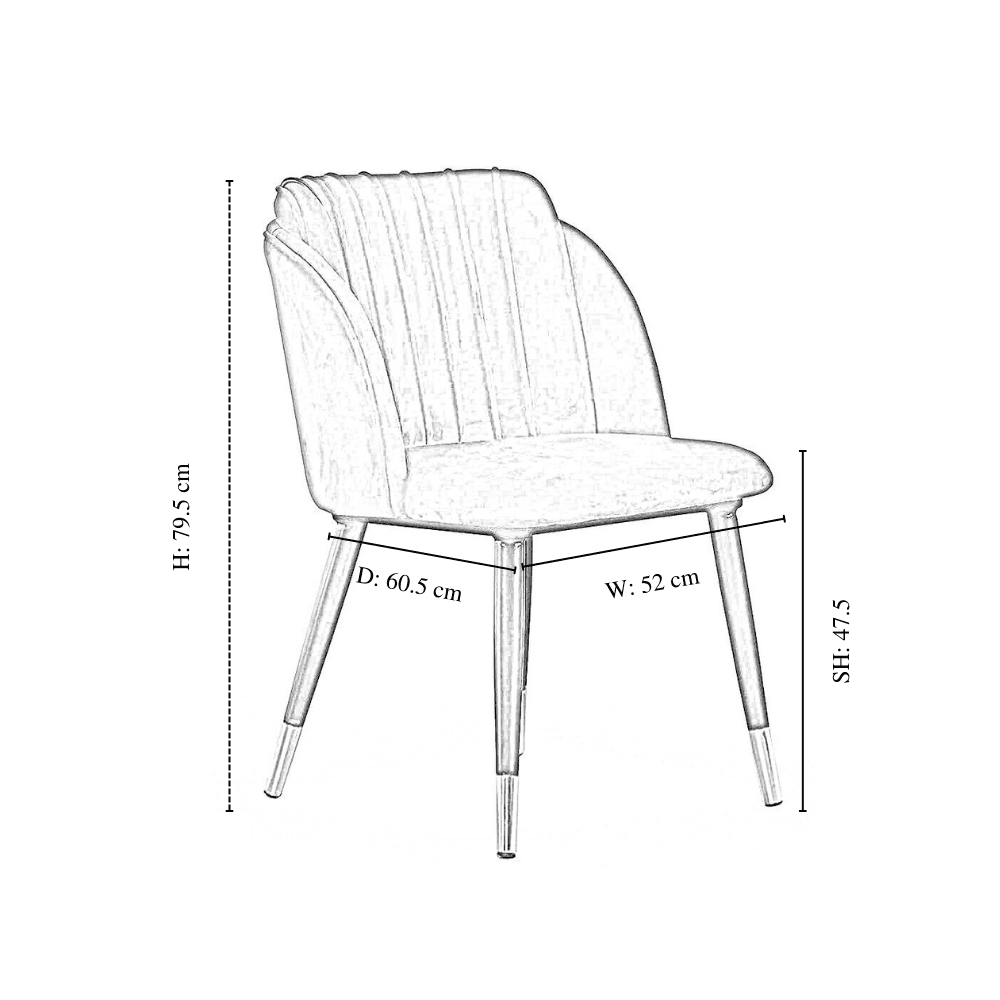 Milano Toga Extendable Dining Set | a Brown Extendable Dining Table & 6 Dining Chairs with Silver End Caps