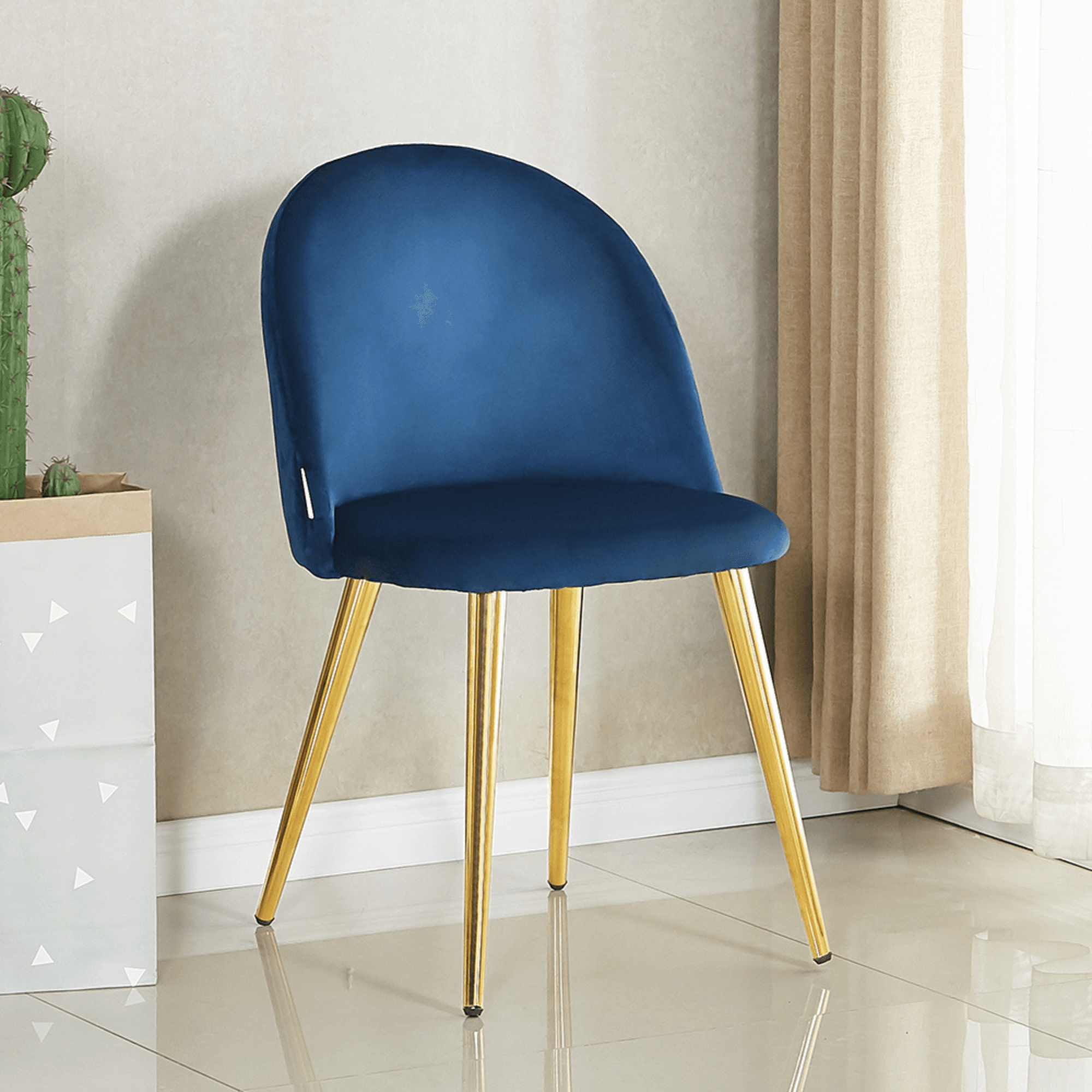 Lucia Dallas Dining Table and Chairs Set of 4 - an Oak Dining Table & Set of 4 Velvet Dining Chairs