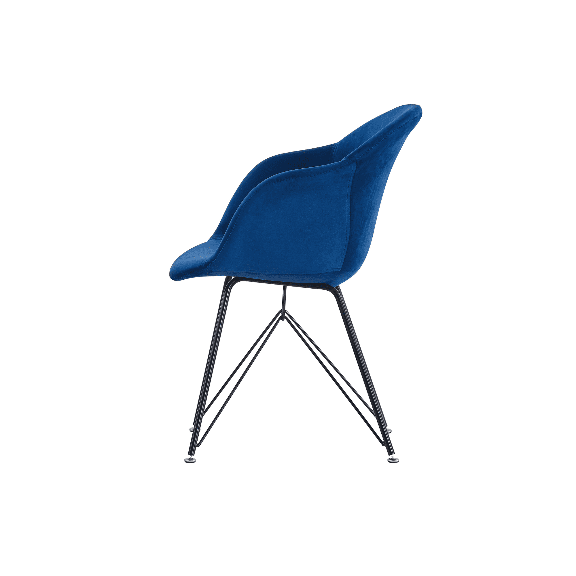 Valentina Dallas Dining Table Chairs Set of 4 - An Oak Dining Table & Set of 4 Black Velvet Dining Chairs - PN Home