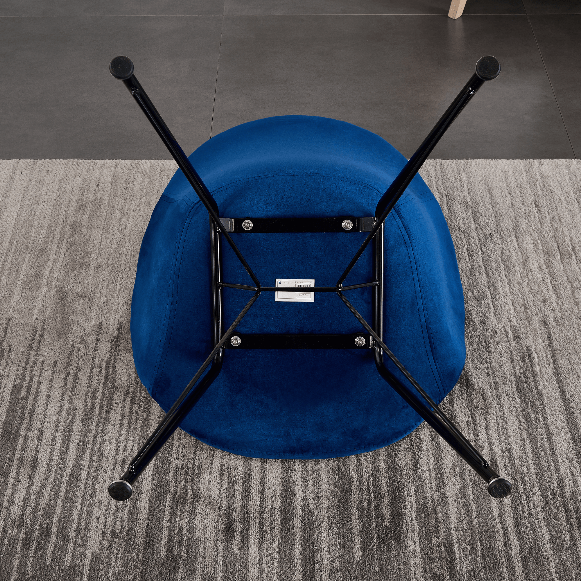 Valentina Dallas Dining Table Chairs Set of 4 - An Oak Dining Table & Set of 4 Black Velvet Dining Chairs - PN Home