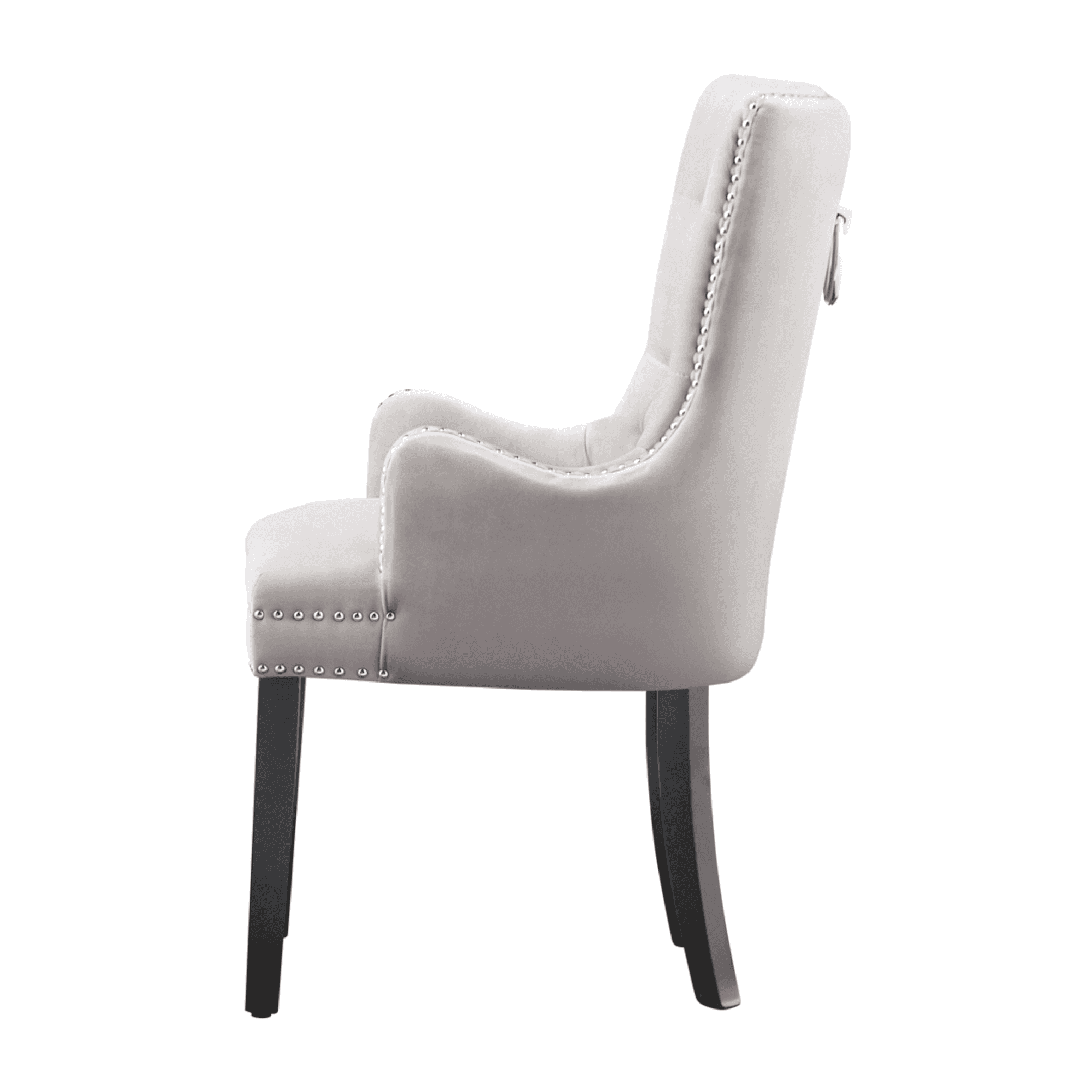 Windsor LUX Knocker Back Velvet Dining Chair w/ Armrests - PN Home