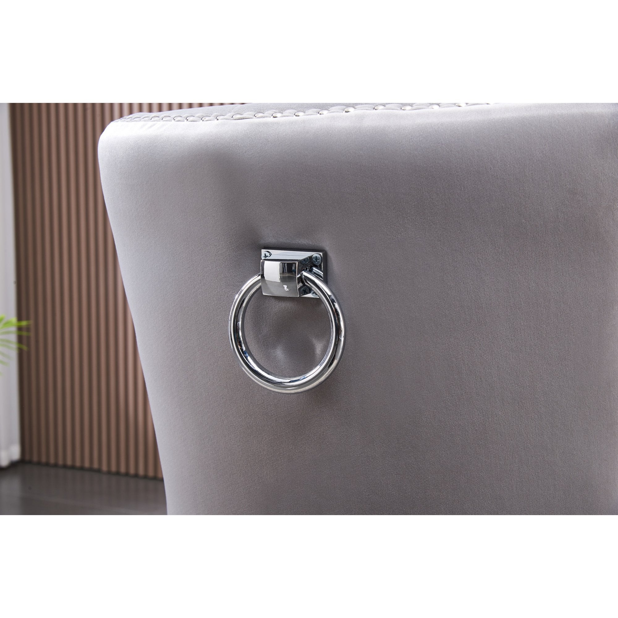 Windsor LUX Knocker Back Velvet Dining Chair w/ Armrests - PN Home