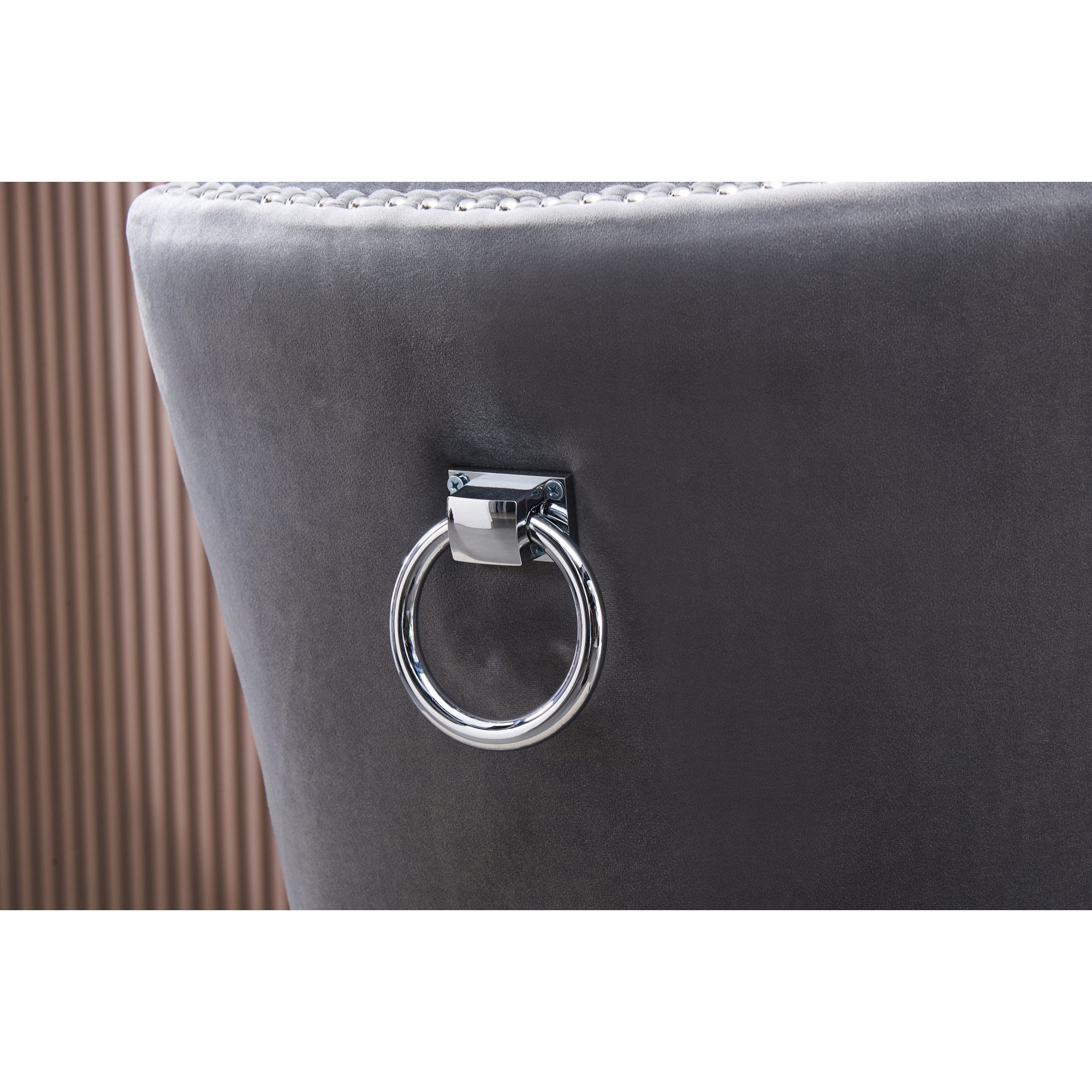 Windsor LUX Knocker Back Velvet Dining Chair w/ Armrests - PN Home