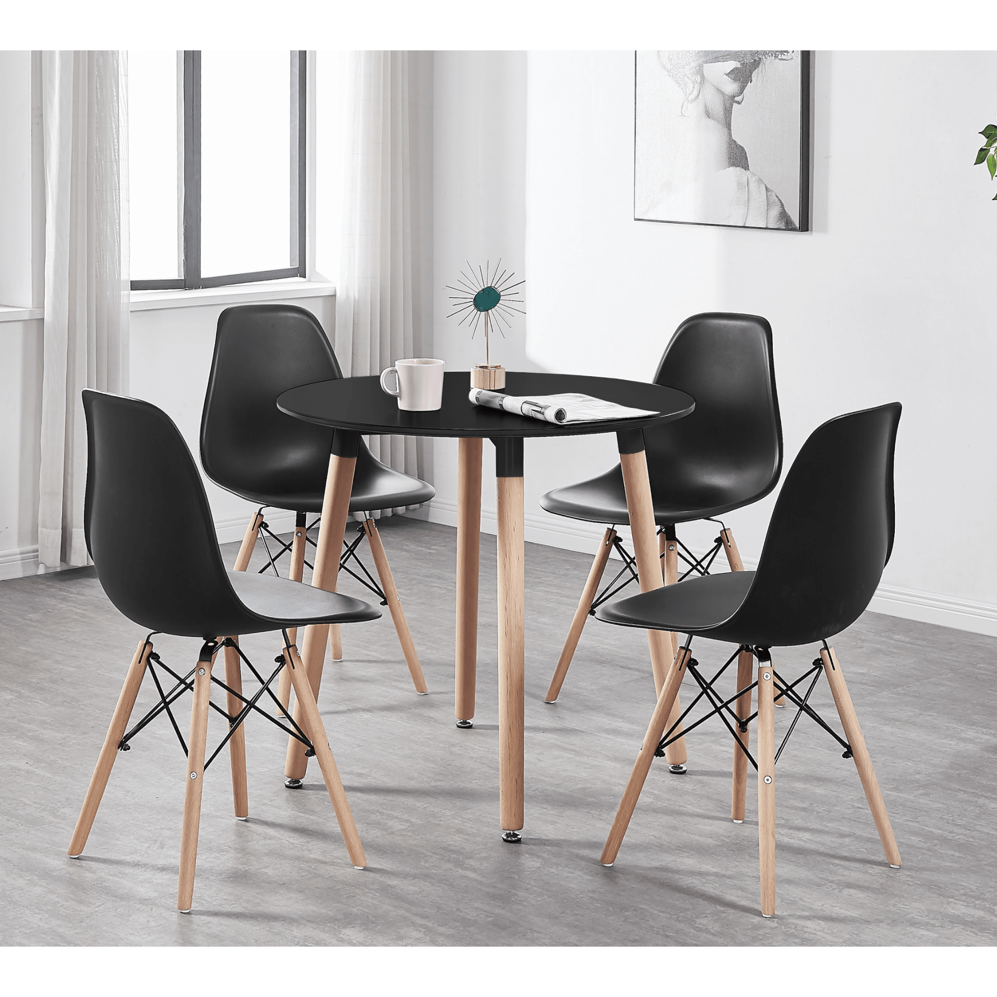 Eiffel Dining Chair Black