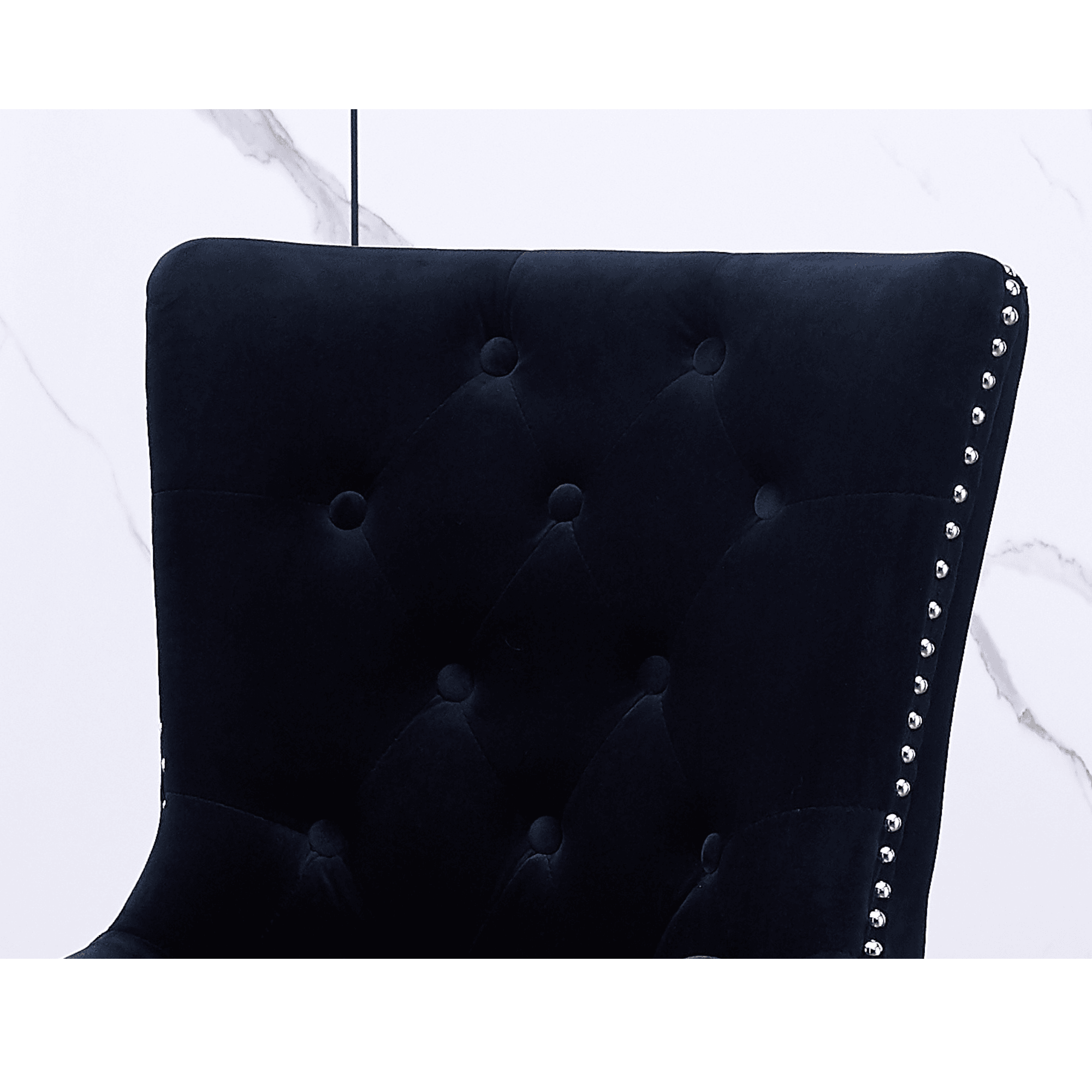 Windsor LUX Knocker Back Velvet Dining Chair w/ Armrests - PN Home